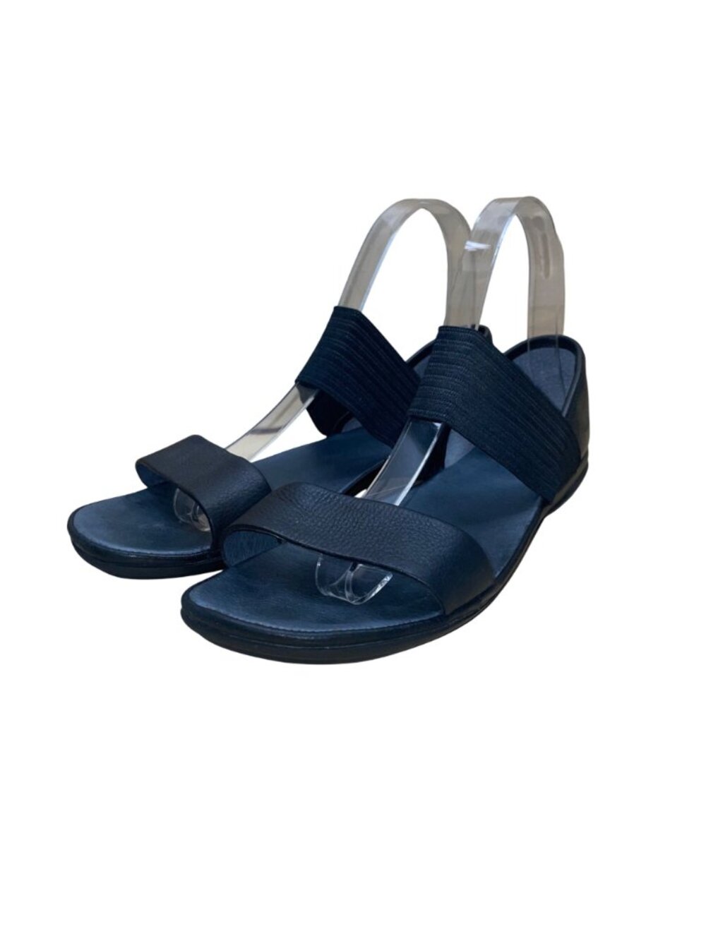 Camper Girls Black Leather Elastic Strap Sandals Size 38 image 3